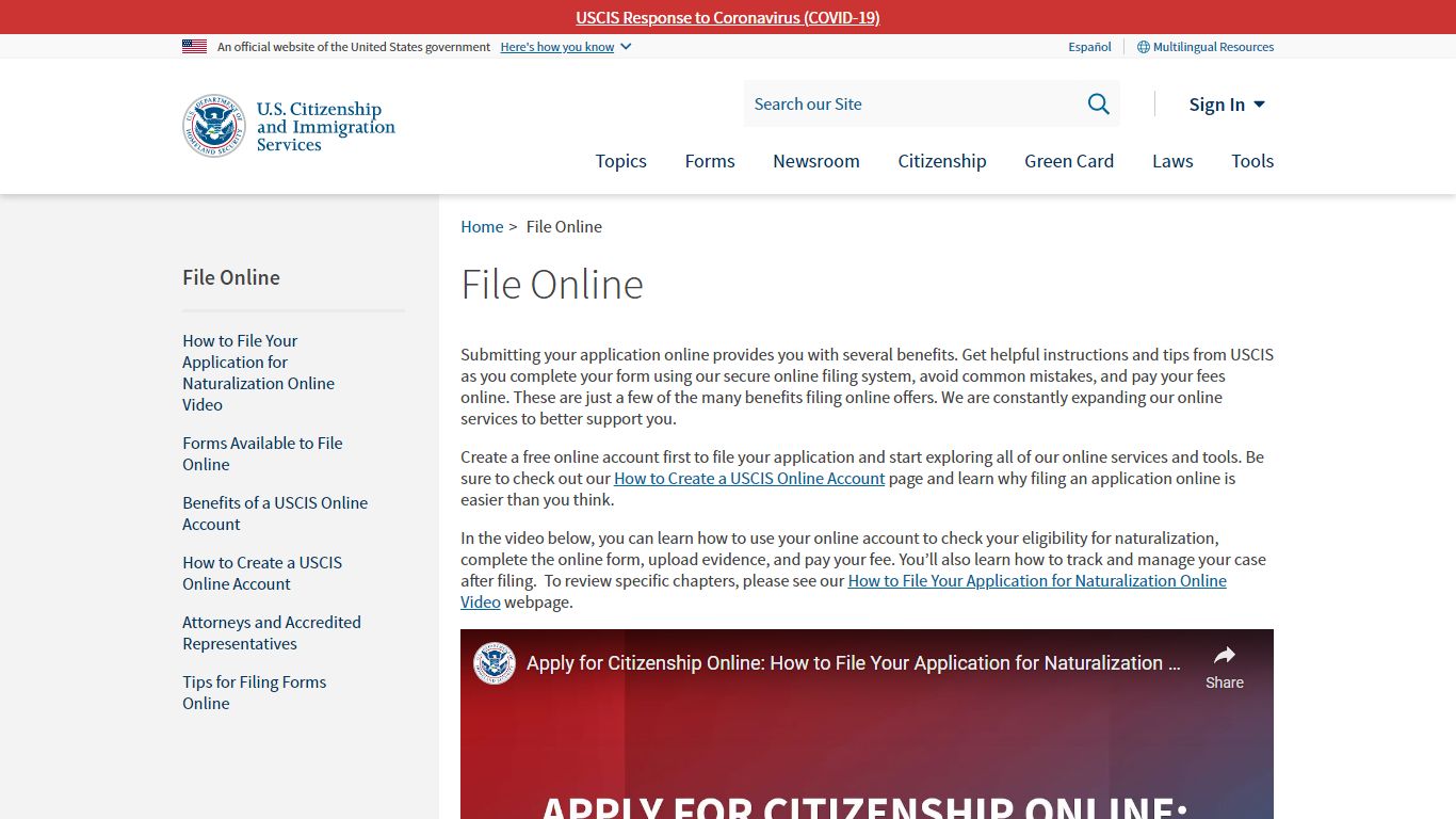 File Online | USCIS